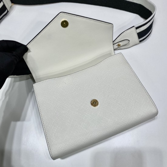 Prada oblique crossbag 1BD317 Saffiano leather Monochrome handbag