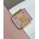 Baguette Chain Midi Pale pink leather bag  Height: 14.5 cm Depth: 7 cm Width: 24 cm