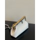 Fendi First Small White leather bag with exotic details  Height: 18 cm Depth: 9.5 cm Width: 26 cm