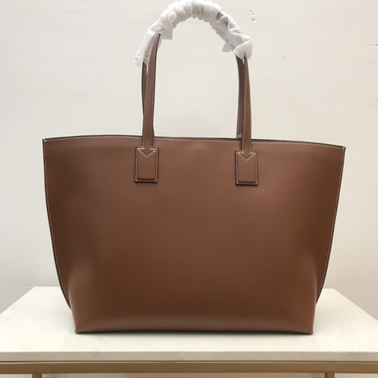 Burberrys Totbag, select the Italian tanned tanning line leather to create size: 34 x 14 x 28cm