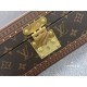 Louis Vuitton watch box is made of classic Monography canvas.