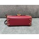 Valentino grain calf leather handbag size: 22x 17 x 9cm