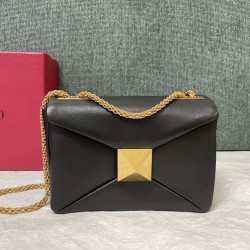 VALENTINO sheepskin tofu bag, with a large rivet on the front