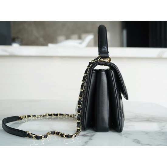 CHANEL mouth cover black gold, Italian native lambskin