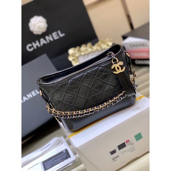CHANEL GABRILLE HOBO BAG Wandering Bag Small Size 15*20*8cm