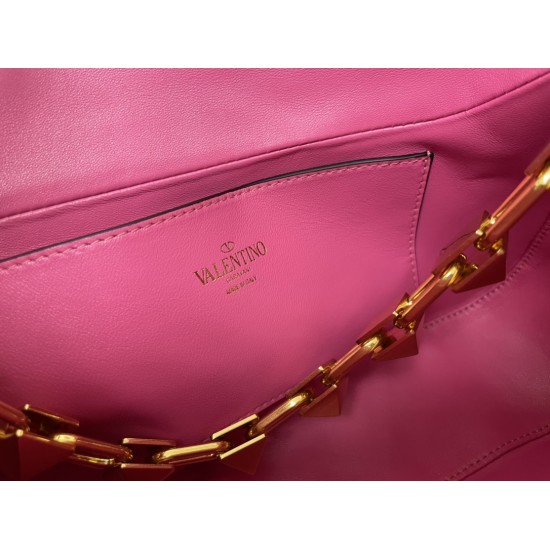 Valentino GaravanistudSign soft leather HOBO bag size: 20x15x7cm