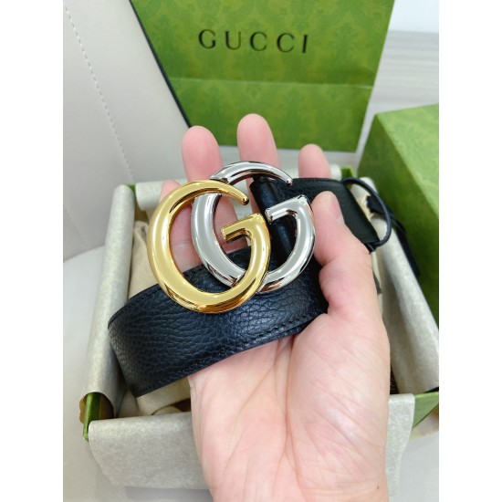 GUCCI imported lychee pattern cowhide width 4.0cm full package