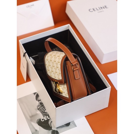 Celine #188882 #Genuine leather size: 18*5*14*6cm retro trolley
