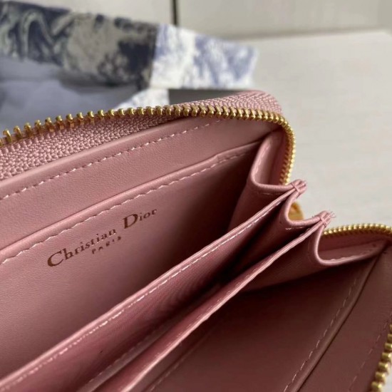 Dior Fujima lambskin caro series coin purse card bag CD short models of short wallet zipper wallet