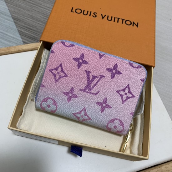 Louis Vuitton M81388 Gradient Color Color Coin Wallet Series