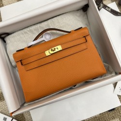 Hermès Top Replica KELLY Orange Gold Buckle