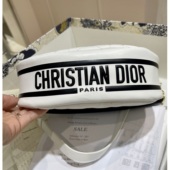 Dior vibo Top Replica Bags White Cannage Lambskin