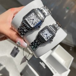 Cartier 316L Stainless Steel Case Set with Diamonds Cheetah Watch