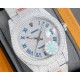 Rolex Full Star Watch in 904 Stainless Steel, Paved with Top-Quality Swarovski Diamonds