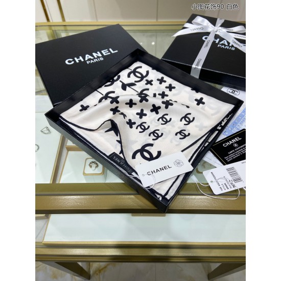 Chanel Silk Square Scarf Scarf