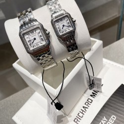 Cartier 316L Stainless Steel Case Set with Diamonds Cheetah Watch