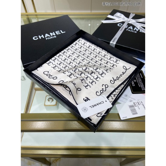 Chanel Silk Square Scarf Scarf