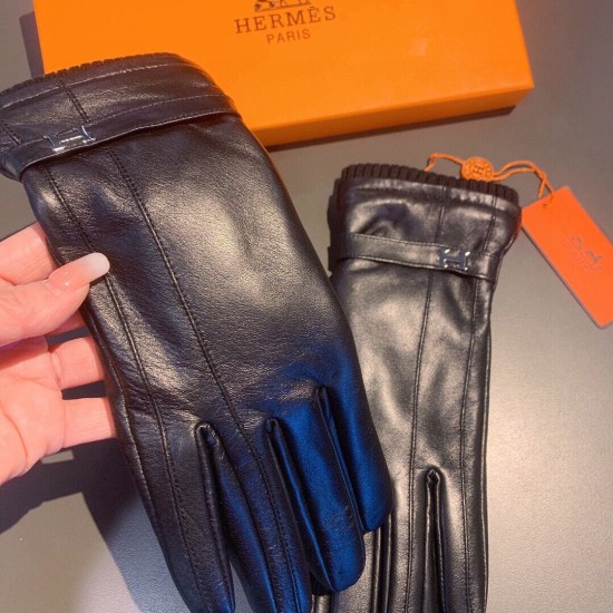 Hermes Mobile Touch Screen Sheepskin Gloves