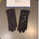 Dior New Wool Gloves, Fashion Gloves, Autumn and Winter WARMTH WITH VELVET Lining