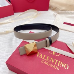 Valentino plain Cowhide width 3.0cm both sides available full set of packaging