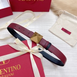 Valentino plain Cowhide width 3.0cm both sides available full set of packaging