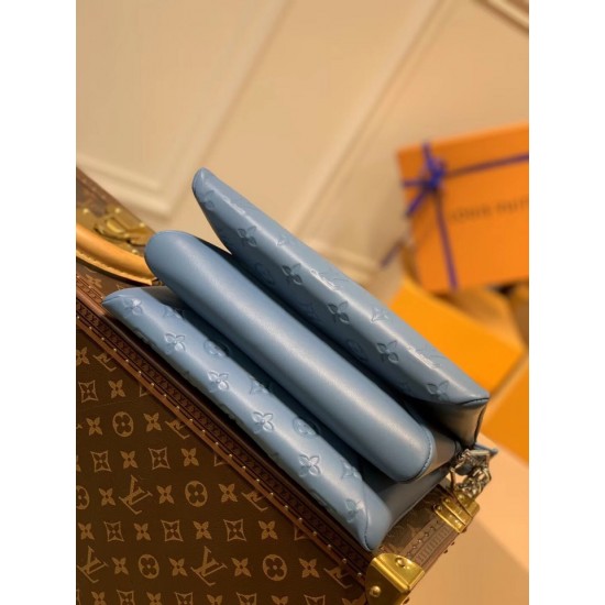 LV COUSSIN small handbag m57793 gray blue