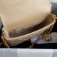 CHANEL FLAP BAG Gold Coin Large Size: 21x17x7cm