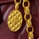 CHANEL FLAP BAG Gold Coin Size: 16x19.5x7cm