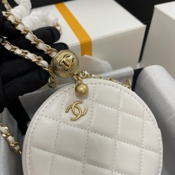 CHANEL Gold Ball Round Cake Bag Size: 12CM