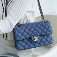 CHANEL CLASSIC FLAP BAG Pearlescent Blue Size:23CM