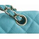 CHANEL FLAP BAG Tiffany Blue Size: 25CM