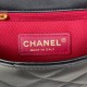 CHANEL FLAP BAG round ring handle diamond check Size: 20CM