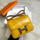 Hermès Constance 19cm Shiny Alligator Crocodile Fully hand-stitched with beeswax thread