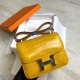 Hermès Constance 19cm Shiny Alligator Crocodile Fully hand-stitched with beeswax thread