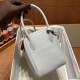 Hermes Lindy 26cm Clemence Leather Hand Stitched