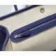 Hermes Garden Party 30cm Deep Blue Motorcycle Stitching