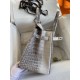 Hermes Birkin 30CM Imported Nile crocodile leather Himalayan diamond silver buckle Purely hand-stitched