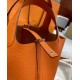 Hermes Picotin 18 & 22cm orange TC cowhide Pure hand stitching