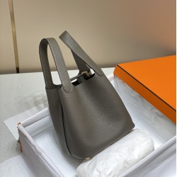 Hermes Picotin 18cm Imported leather Pure hand waxed stitching