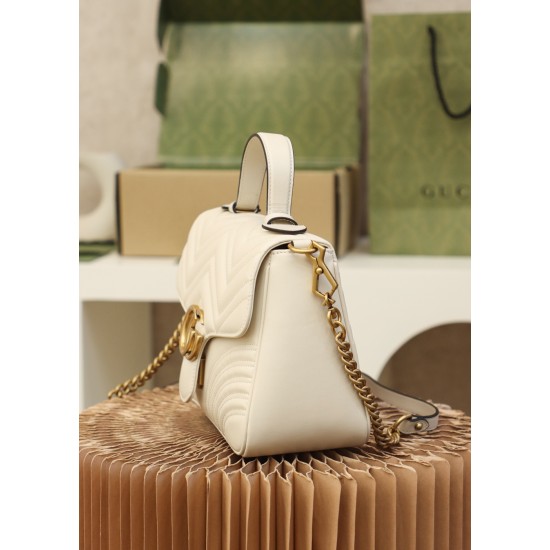 GG Marmont small top handle bag Size: 27 x 19 x 10.5cm