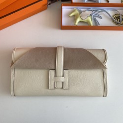 Hermes Jige 29cm epsom leather clutch bag