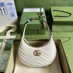 GG Marmont half-moon-shaped mini bag Size: 21.5 x 11 x 5cm 
