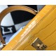 Hermes Kelly 25&28cm Cowhide Embossed Lined with First Layer Sheepskin