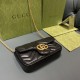 GG Marmont matelassé leather super mini bag size: 16.5 x 10m x 4.5cm