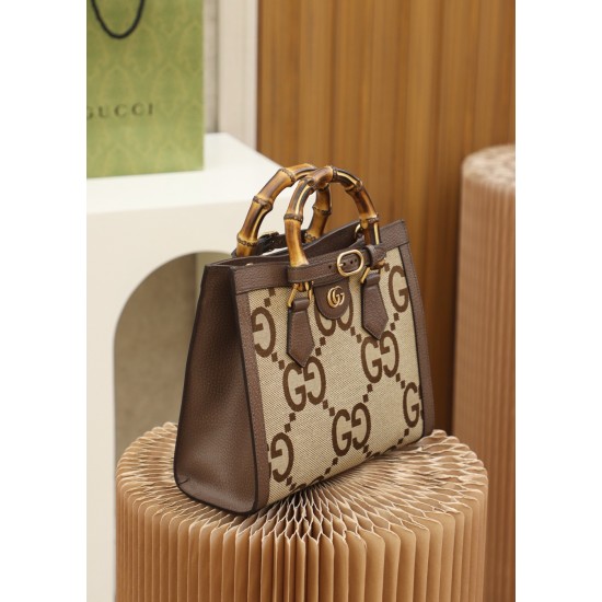 Gucci Diana jumbo GG small tote bag size: 27 x 24 x 11cm