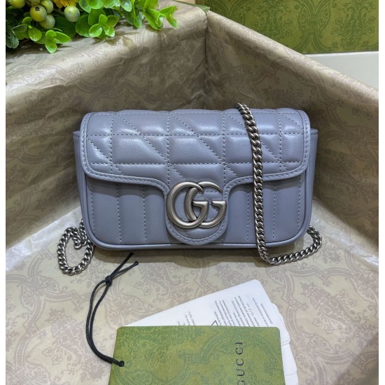 Gucci GG Marmont super mini bag size: 16.5 x 10 x 4.5cm