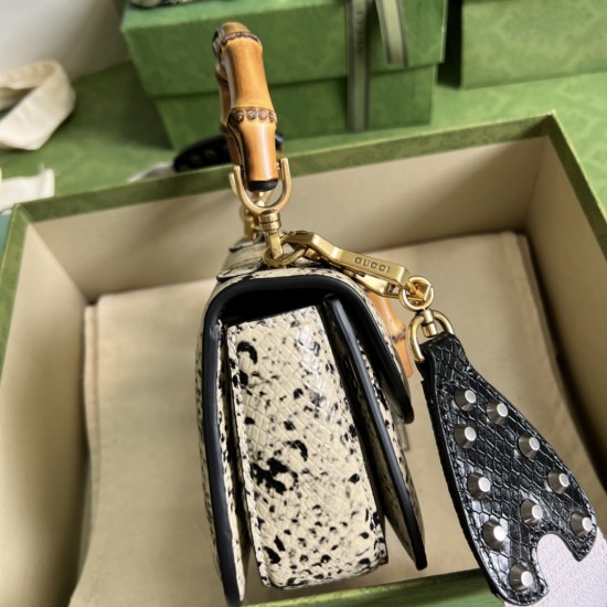 Gucci Bamboo 1947 mini top handle bag  size: W17cm x H12cm x D7.5cm