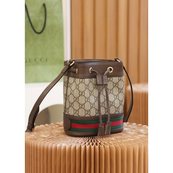 Gucci Ophidia mini GG bucket bag Size:15.5 x 19 x 9cm