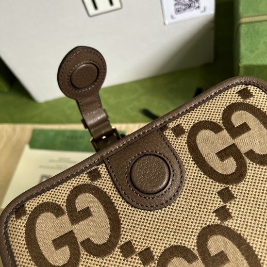 Gucci Jumbo GG canvas shoulder bag