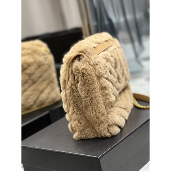 YSL Niki rabbit fur size:28 X 20 X 8,5 CM